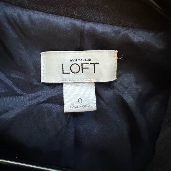 Ann Taylor Loft Navy Jacket With Gold Accents - Picture 3 of 4